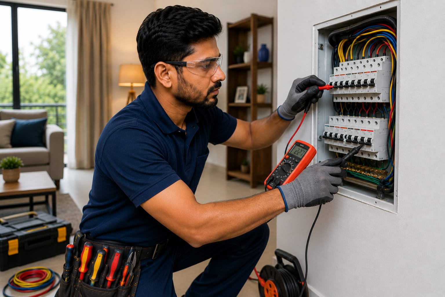 Switch board wiring repair